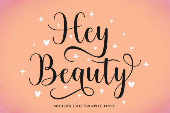 Hey Beauty Font Poster 1