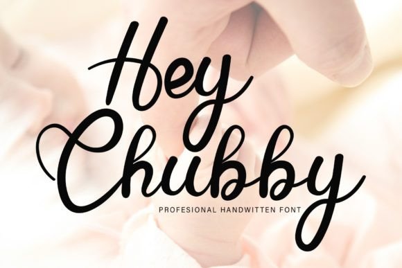 Hey Chubby Font Poster 1
