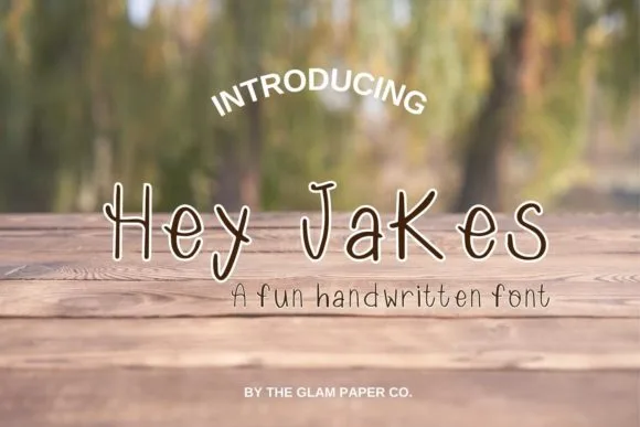 Hey Jakes Font Hey Jakes Font Poster 1