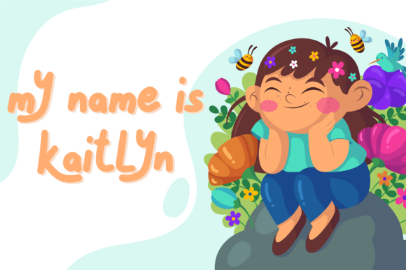 Hey Kaitlyn Font Poster 3