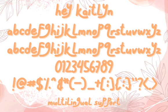 Hey Kaitlyn Font Poster 5