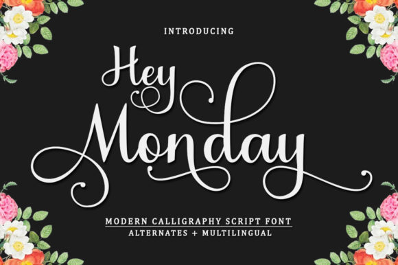 Hey Monday Font Poster 1
