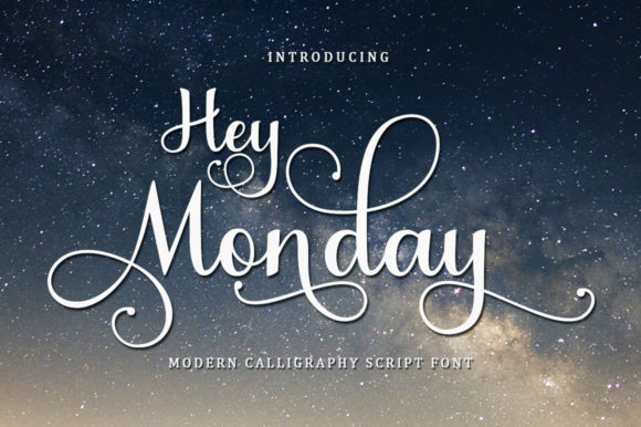 Hey Monday Font Poster 18