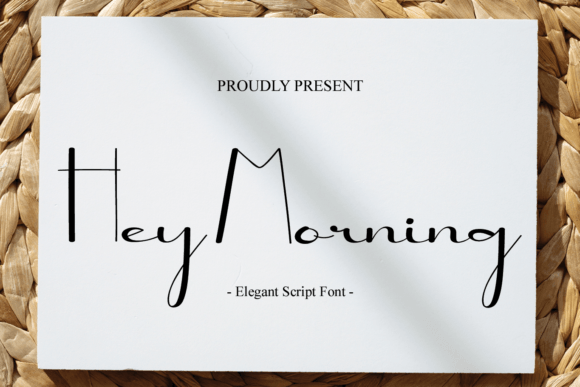 Hey Morning Font Poster 1