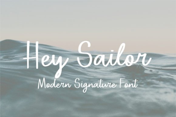 Hey Sailor Font Poster 1