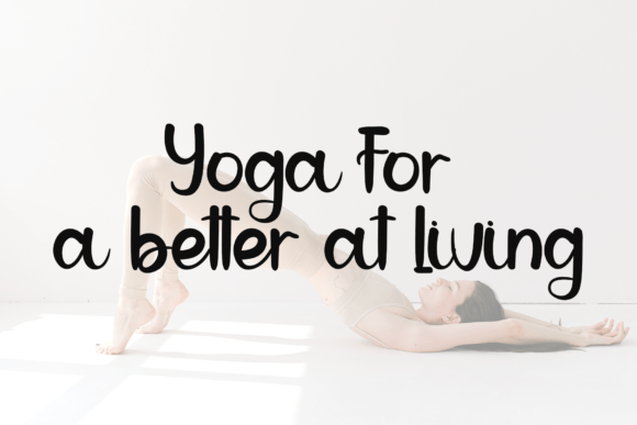Hey Yoga Font Poster 3