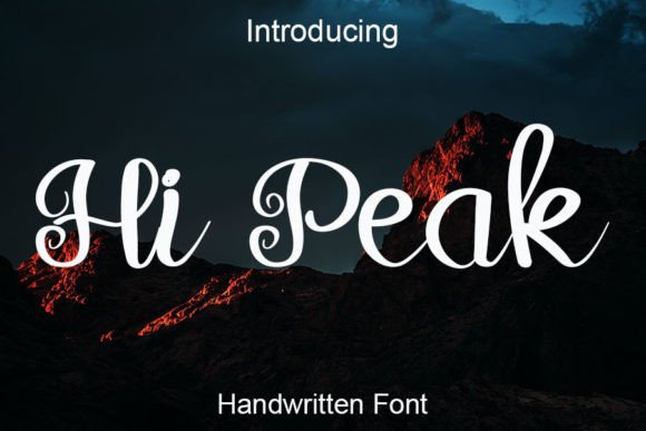 Hi Peak Font Poster 1
