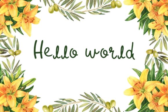 Hibiscus Font Poster 2