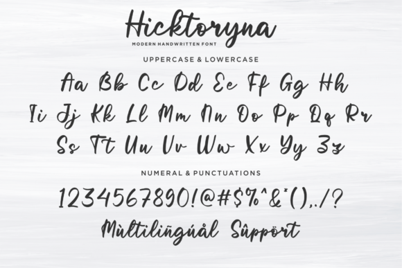 Hicktoryna Font Poster 8