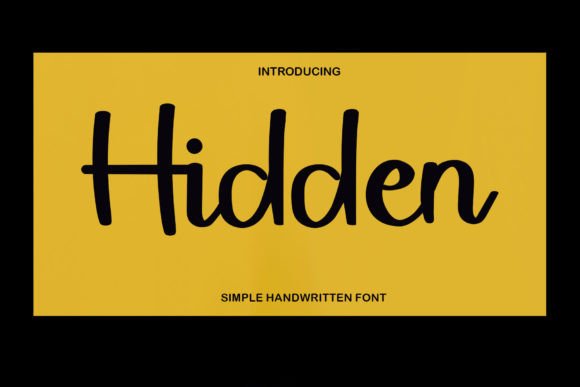 Hidden Font