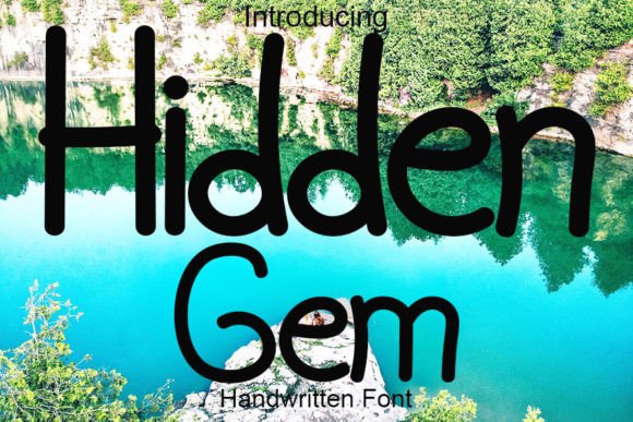 Hidden Gem Font Poster 1