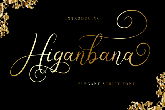 Higanbana Font Poster 1