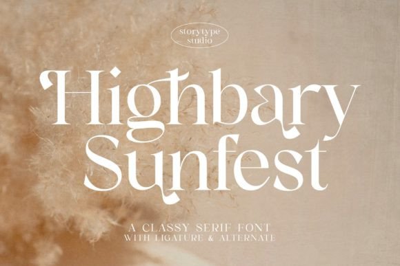 Highbary Sunfest Font Poster 1
