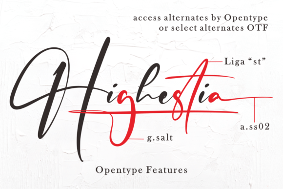Highestia Font Poster 2