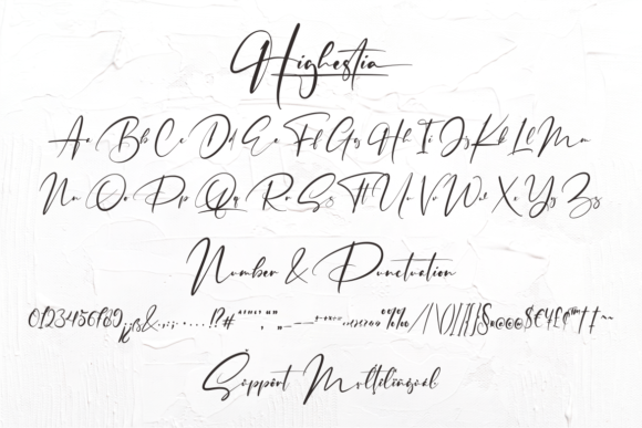 Highestia Font Poster 3