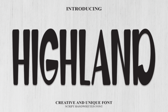 Highland Font Poster 1