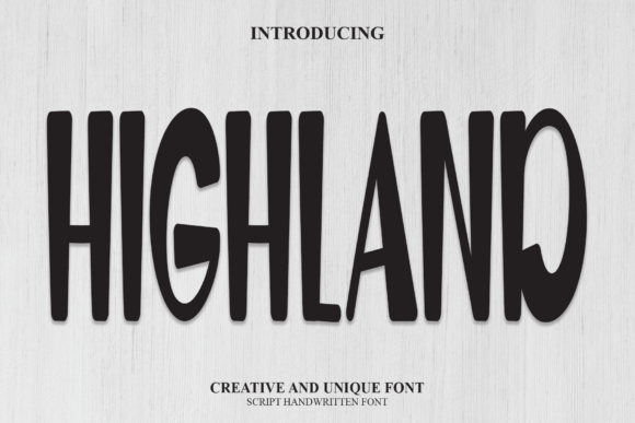 Highland Font Highland Font Poster 1