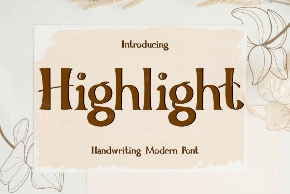 Highlight Font Poster 1