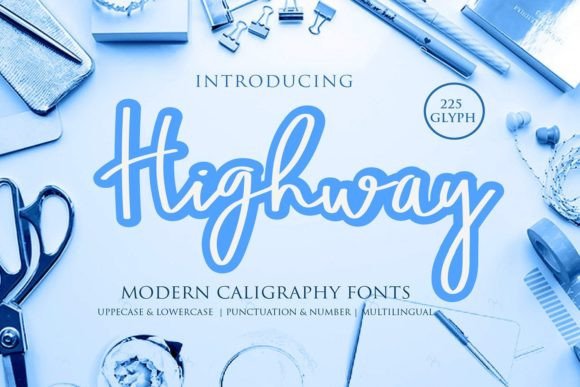 Highway Font Poster 1
