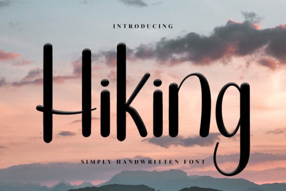 Hiking Font Poster 1