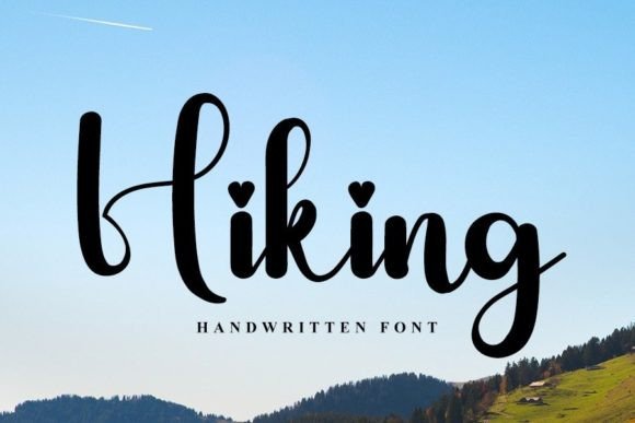 Hiking Font Poster 1