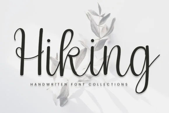Hiking Font Poster 1