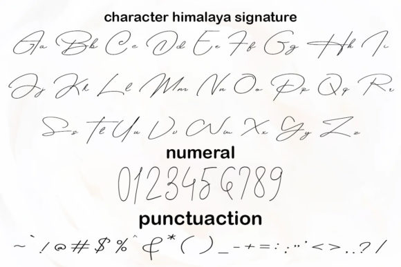 Himalaya Signature Font Poster 5