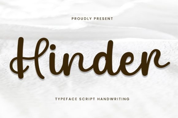 Hinder Font Poster 1