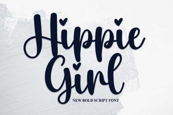 Hippie Girl Font Poster 1
