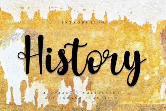 History Font Poster 1