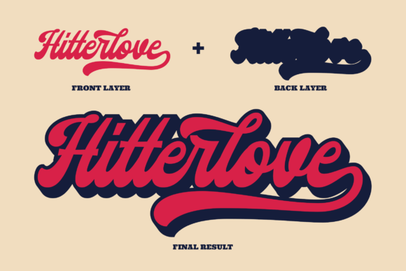 Hitterlove Font Poster 3