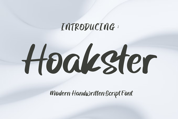 Hoakster Font Poster 1