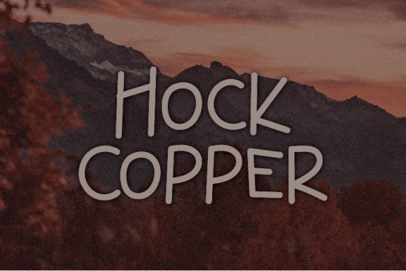 Hock Copper Font Poster 1