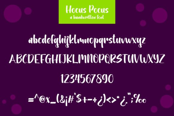 Hocus Pocus Font Poster 7