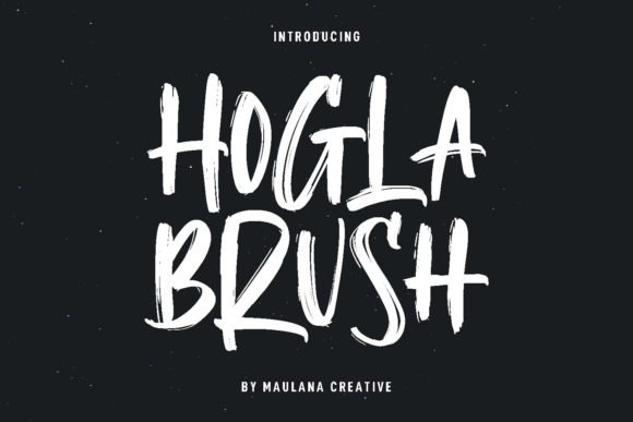 Hogla Brush Font Poster 1
