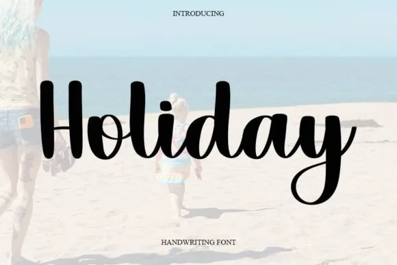 Holiday Font Holiday Font Poster 1