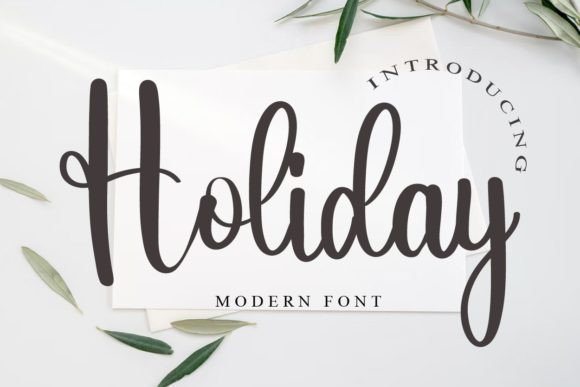 Holiday Font Poster 1