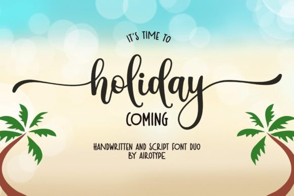 Holiday Coming Font Poster 1