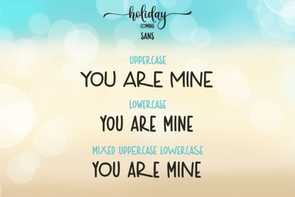 Holiday Coming Font Poster 3