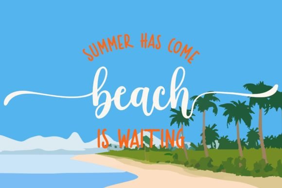 Holiday Coming Font Poster 4