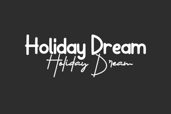 Holiday Dream Font Poster 1