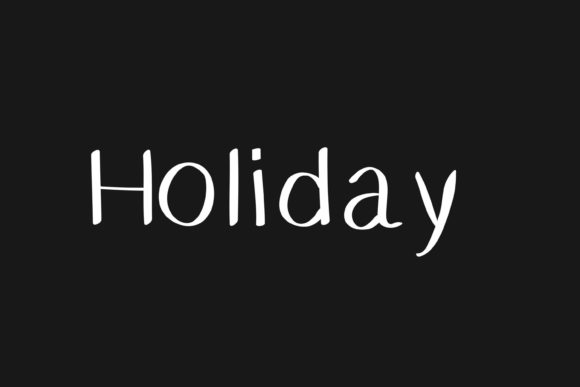 Holiday Font Font
