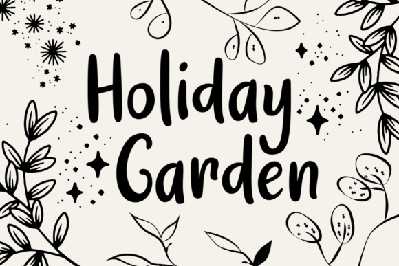 Holiday Garden Font Poster 1