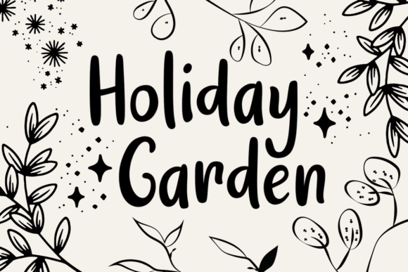 Holiday Garden Font Holiday Garden Font Poster 1