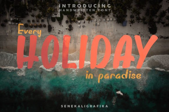 Holiday in Paradise Font Poster 1