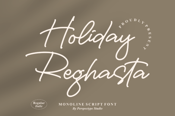 Holiday Reghasta Font Poster 1