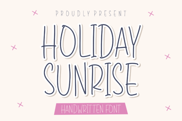 Holiday Sunrise Font Poster 1