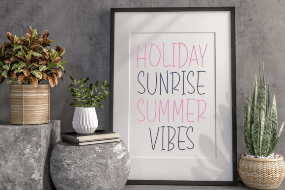 Holiday Sunrise Font Poster 11