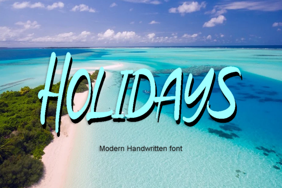 Holidays Font Poster 1