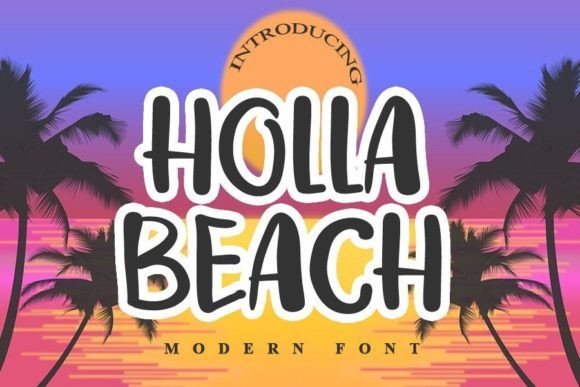 Holla Beach Font Poster 1